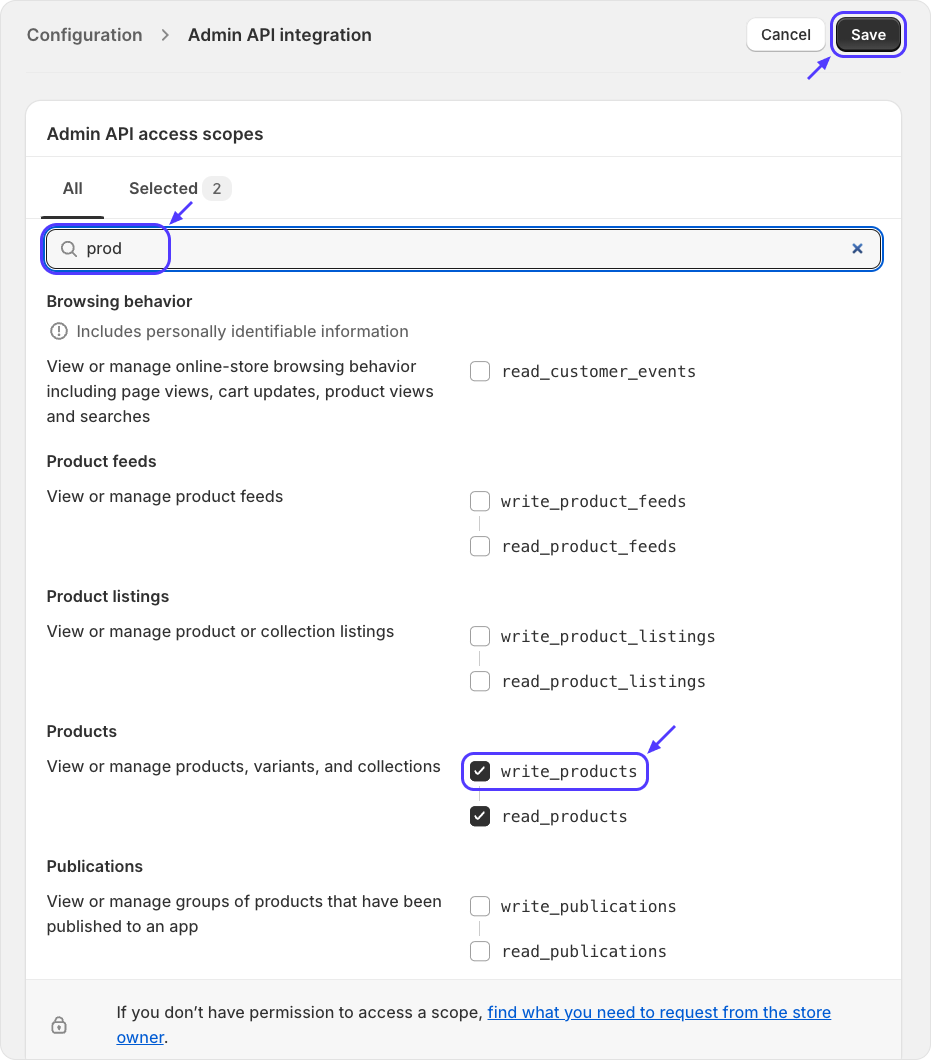 Custom App Credentials